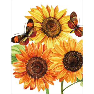 Sunflowers and Butterflies Diamond Painting Kit-CD212301005