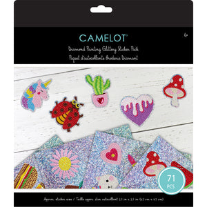 Diamond Painting Glittery Sticker Pack