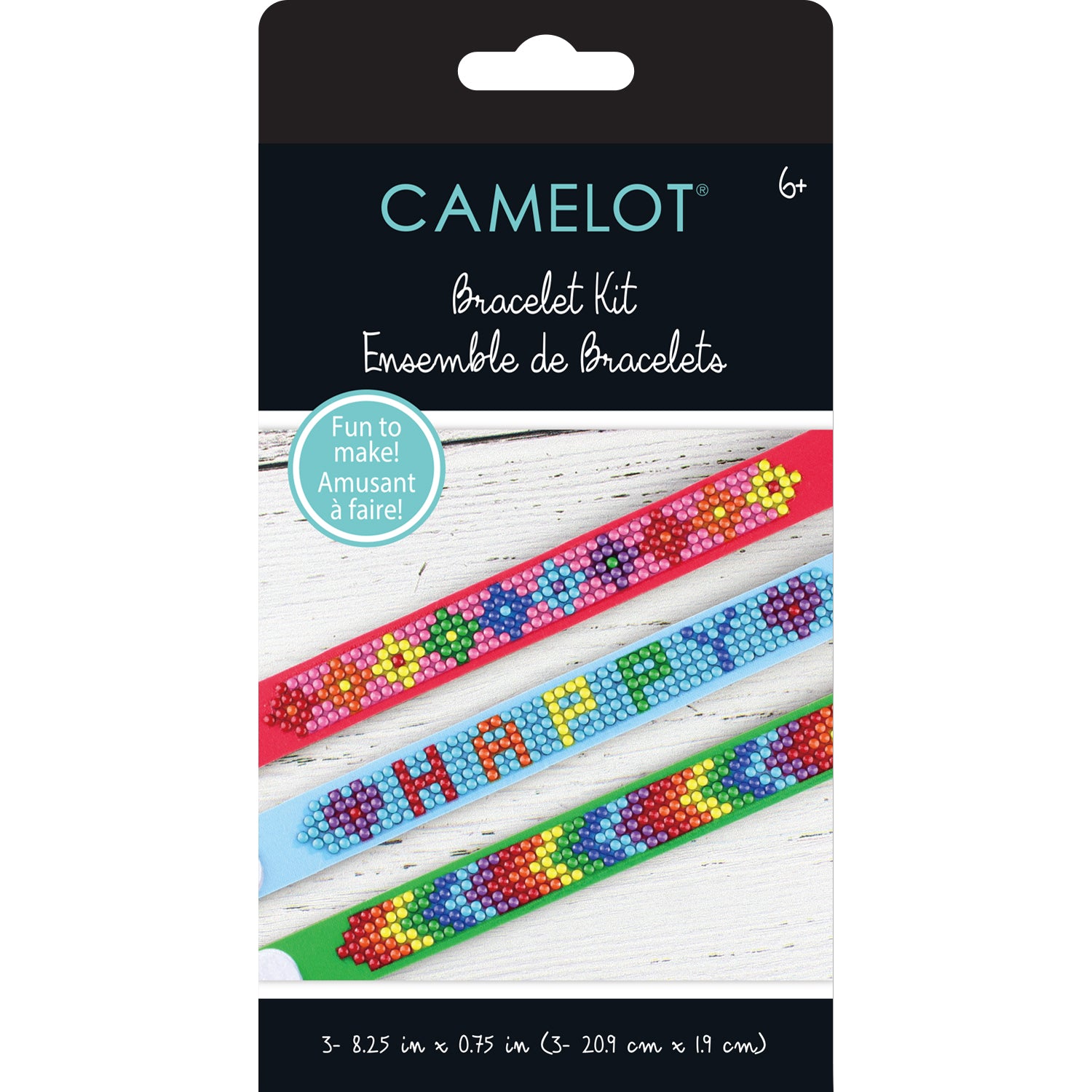 Kit bracelet de peinture arc-en-ciel avec diamants