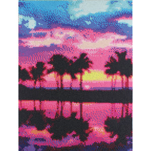 Palm Tree Sunset Diamond Painting Kit-CD212301905