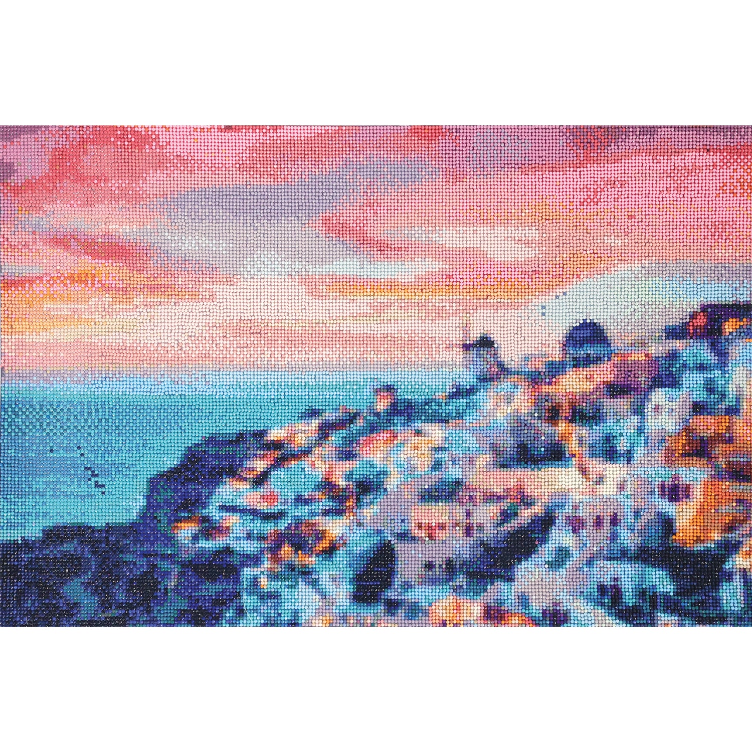 Blushed Santorini Diamond Painting Kit-CD212302407