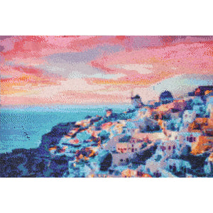 Blushed Santorini Diamond Painting Kit-CD212302407