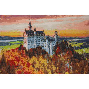 Castle in Fall Foliage Diamond Painting Kit-CD212303007