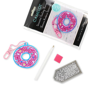 Doughnut Sprinkle Diamond Painting Key Charm Kit-CD2123KEY05