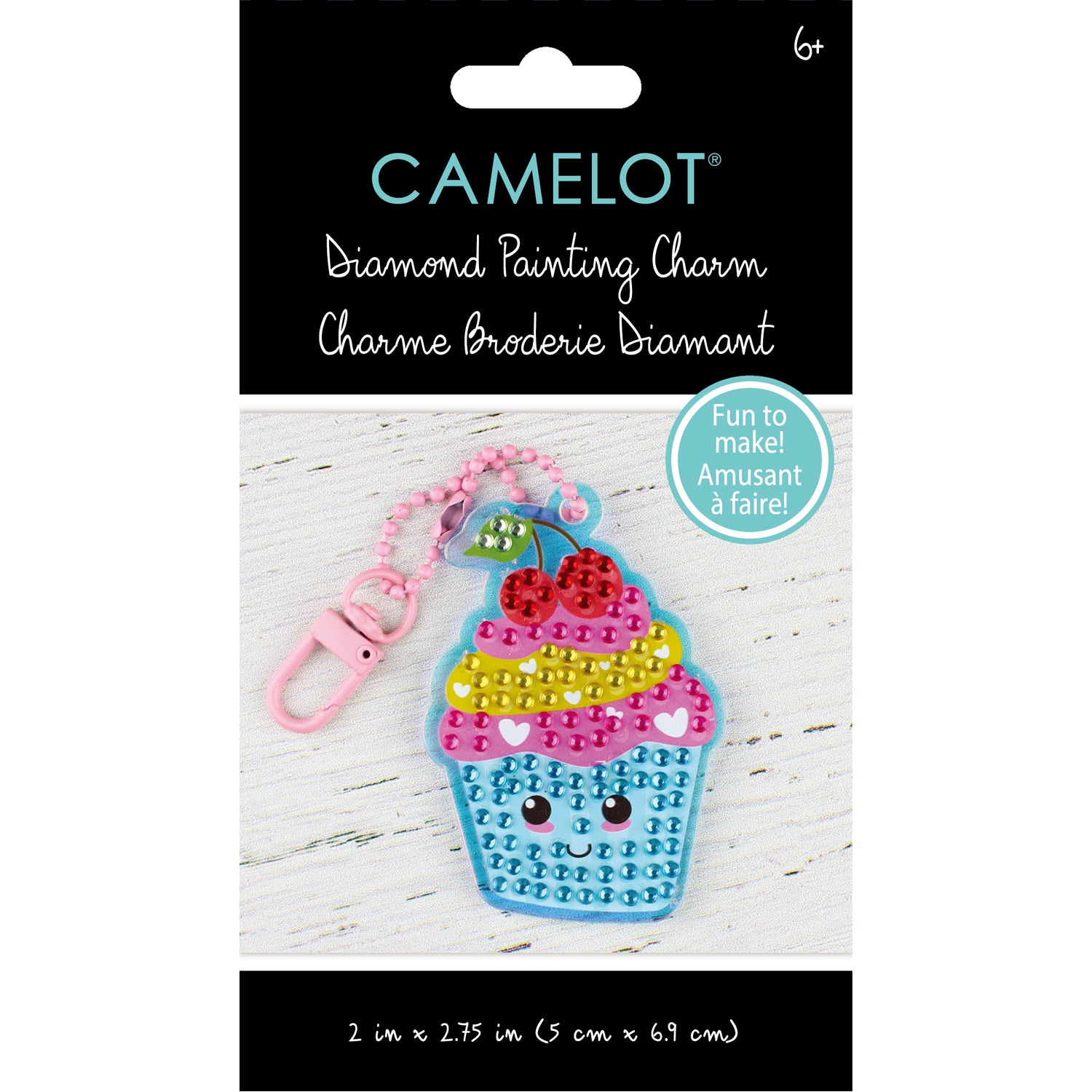 Kit de breloques pour clés Cupcake Diamond Painting-CD2123KEY08