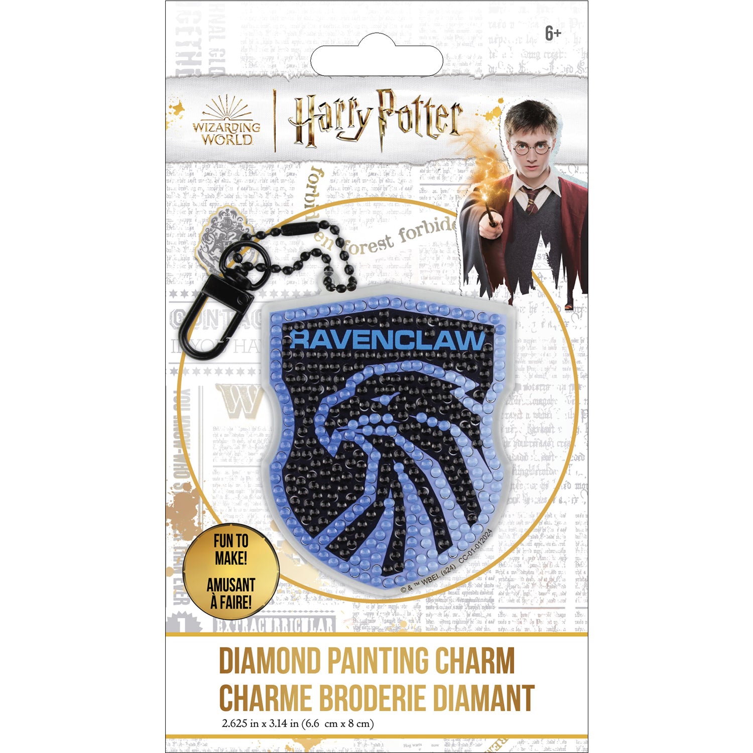 Harry Potter- écusson de Ravenclaw Kit porte-clés avec peinture au diamant