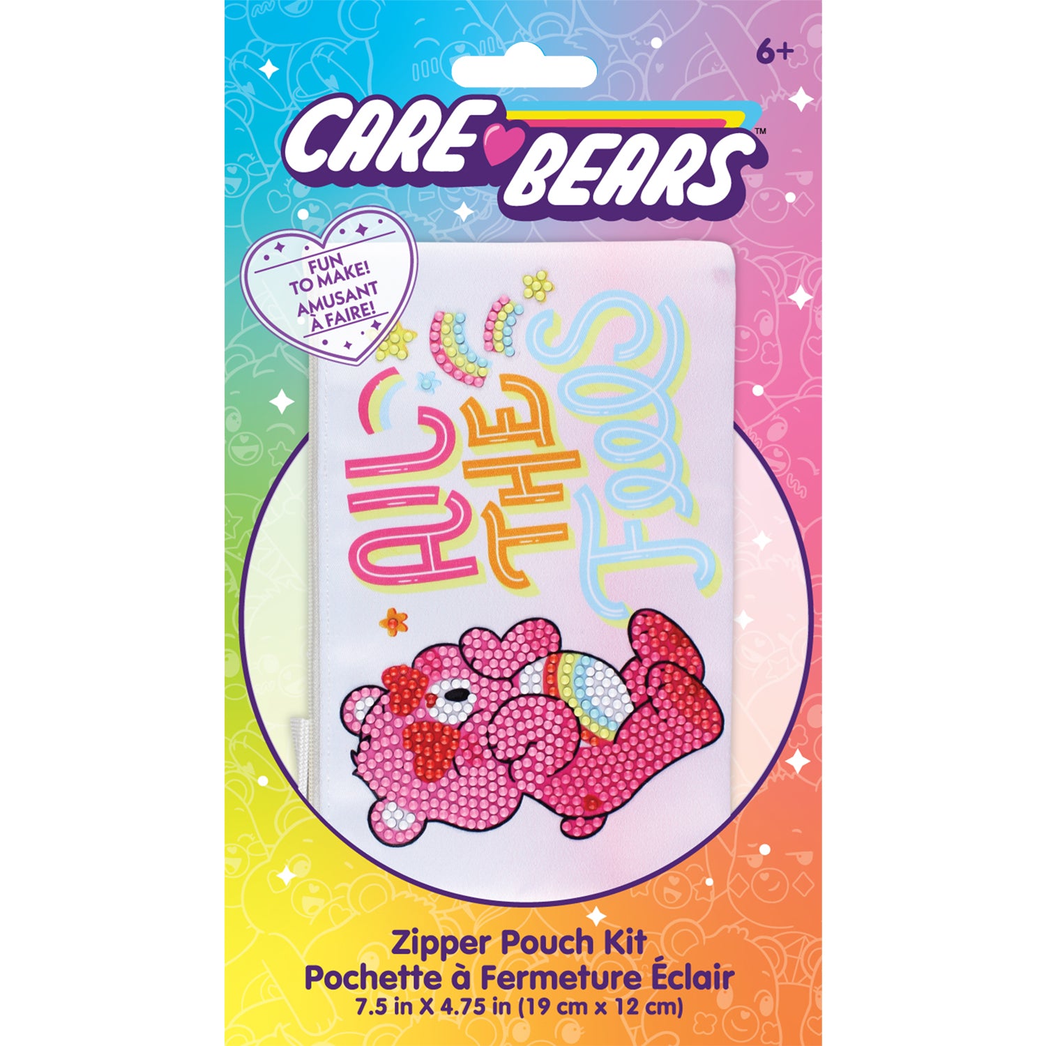 Care Bears- Cheer Bear Zip Pouch Diamond Painting Kit