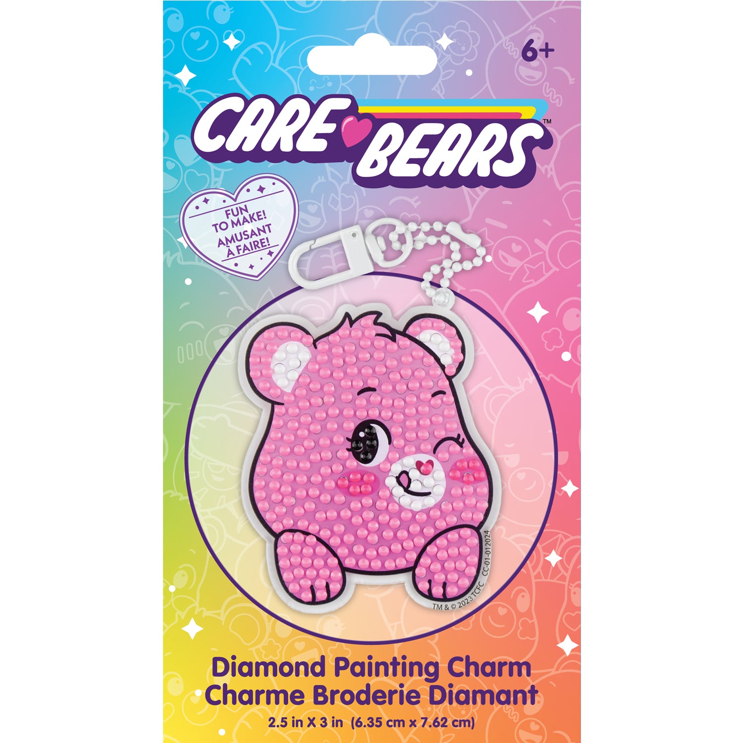 Care Bears- Cheer Bear Diamond Painting Key Chain Kit