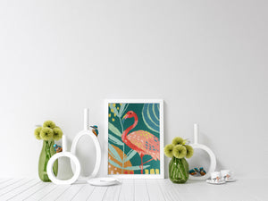 Safari Flamingo Diamond Painting Kit-CD502201105