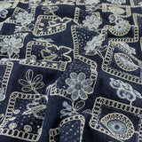 Embroidered Denim-75% Tencel/22% Rayon/3%Spandex-Woven