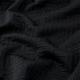 Tricot Jacquard uni - 98 % polyester/2 % élasthanne-Poids : 308 g/m²