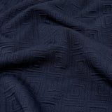 Tricot Jacquard uni - 98 % polyester/2 % élasthanne-Poids : 308 g/m²
