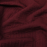 Tricot Jacquard uni - 98 % polyester/2 % élasthanne-Poids : 308 g/m²