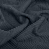 Tricot Jacquard uni - 98 % polyester/2 % élasthanne-﻿Poids : 300 g/m²-JCS1001