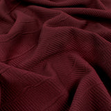 Tricot Jacquard uni - 98 % polyester/2 % élasthanne-﻿Poids : 300 g/m²-JCS1001