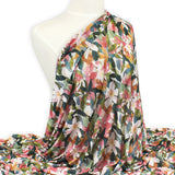 Watercolour Floral Printed Mesh-95% Polyester / 5% Spandex-50 Multi-KSS26-MS101