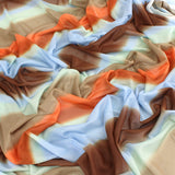Sunset Ombre Printed Mesh-95% Polyester / 5% Spandex-50 Multi-KSS26-MS107