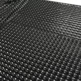 3D Square Faux Leather-67% Polyester/30% PU/3% Spandex-01 Black-KSS26-PU100