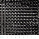 3D Square Faux Leather-67% Polyester/30% PU/3% Spandex-01 Black-KSS26-PU100