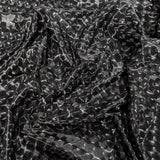3D Square Faux Leather-67% Polyester/30% PU/3% Spandex-01 Black-KSS26-PU100