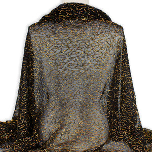 Maille brodée pailletée - 95 % polyester/5 % élasthanne - Tricot - MSEM1000