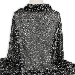 Maille brodée pailletée - 95 % polyester/5 % élasthanne - Tricot - MSEM1000