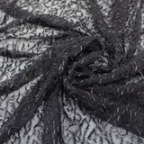 Maille brodée pailletée - 95 % polyester/5 % élasthanne - Tricot - MSEM1000