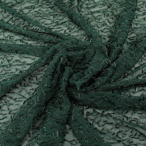 Maille brodée pailletée - 95 % polyester/5 % élasthanne - Tricot - MSEM1000