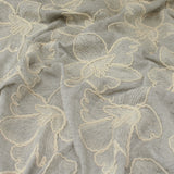 Lin poly brodé - 100 % polyester - Tissé - PLEM1000