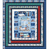 Beach Reads Collection-Beach Reads Digitally Printed Quilt Panel Sample-Q-047_BEACH