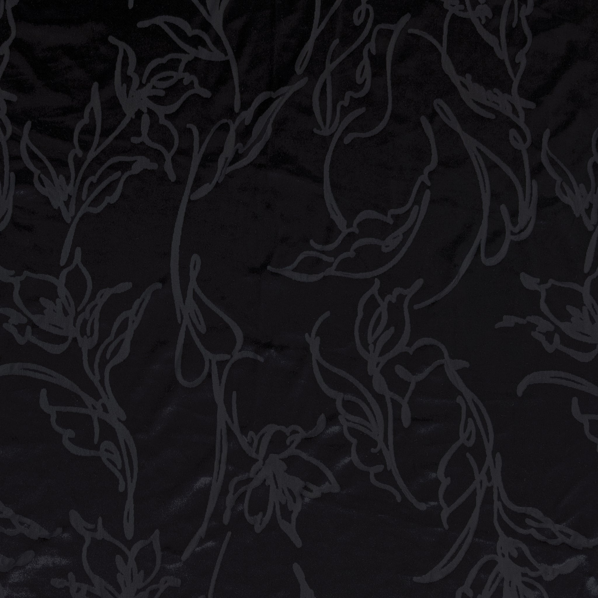 Velour Burnout-67% Polyester / 25% Nylon / 8% Spandex-Knit-VLB1001
