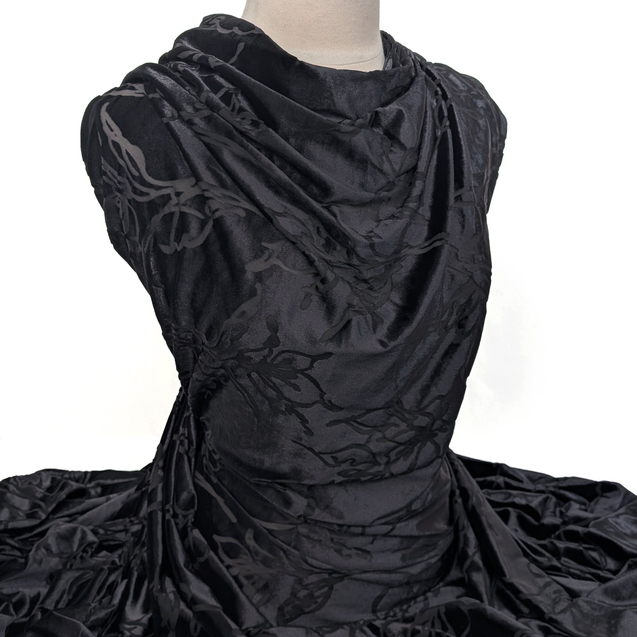 Velour Burnout-67% Polyester / 25% Nylon / 8% Spandex-Knit-VLB1001