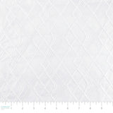 Geo Embroidery-100% Cotton-02 White-WSS26-EMB102