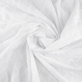 Geo Embroidery-100% Cotton-02 White-WSS26-EMB102