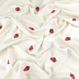 Strawberry Toss-100% Polyester-64 Natural-WSS26-EMB104