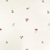 Floral Toss-100% Polyester-64 Natural-WSS26-EMB105