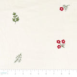 Floral Toss-100% Polyester-64 Natural-WSS26-EMB105