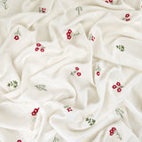 Floral Toss-100% Polyester-64 Natural-WSS26-EMB105