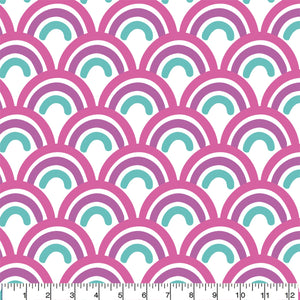 Mini Rainbows - 1.5 Yard Cut - 100% Polyester Fleece Fabric