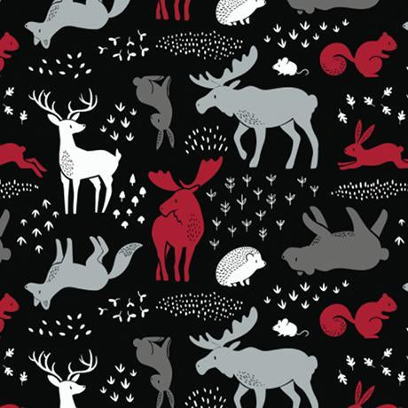 Hudson - Forest Animals - Printed Fleece by CDS