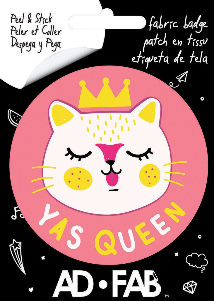 Yas Queeen Adhesive Fabric Badge