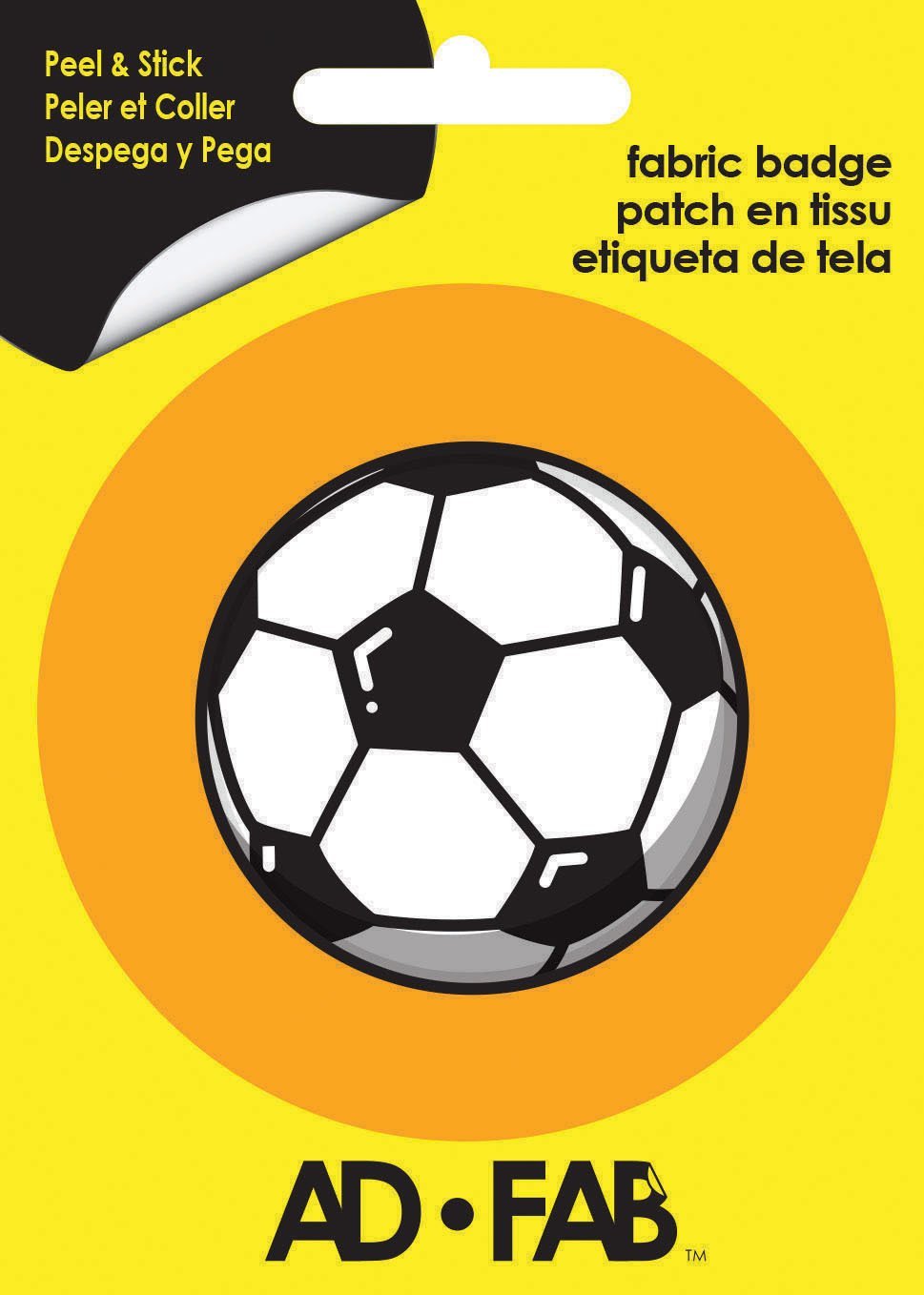 Soccer Adhesive Fabric Badge