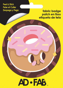 Sprinkled Doughnut Adhesive Fabric Badge