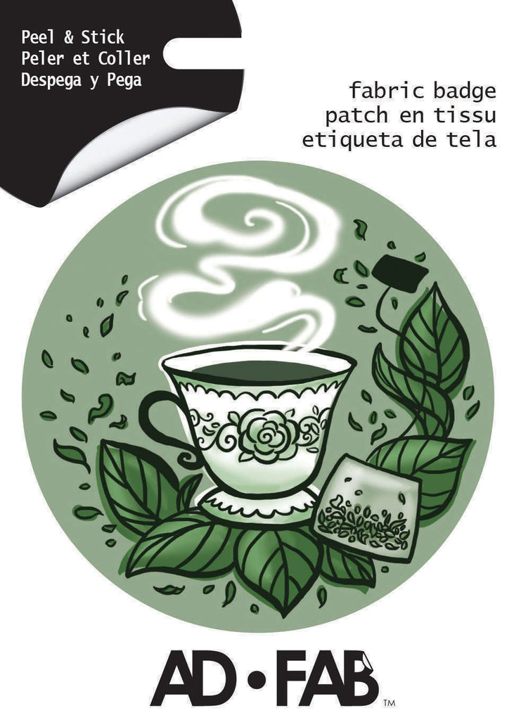 Tea Adhesive Fabric Badge