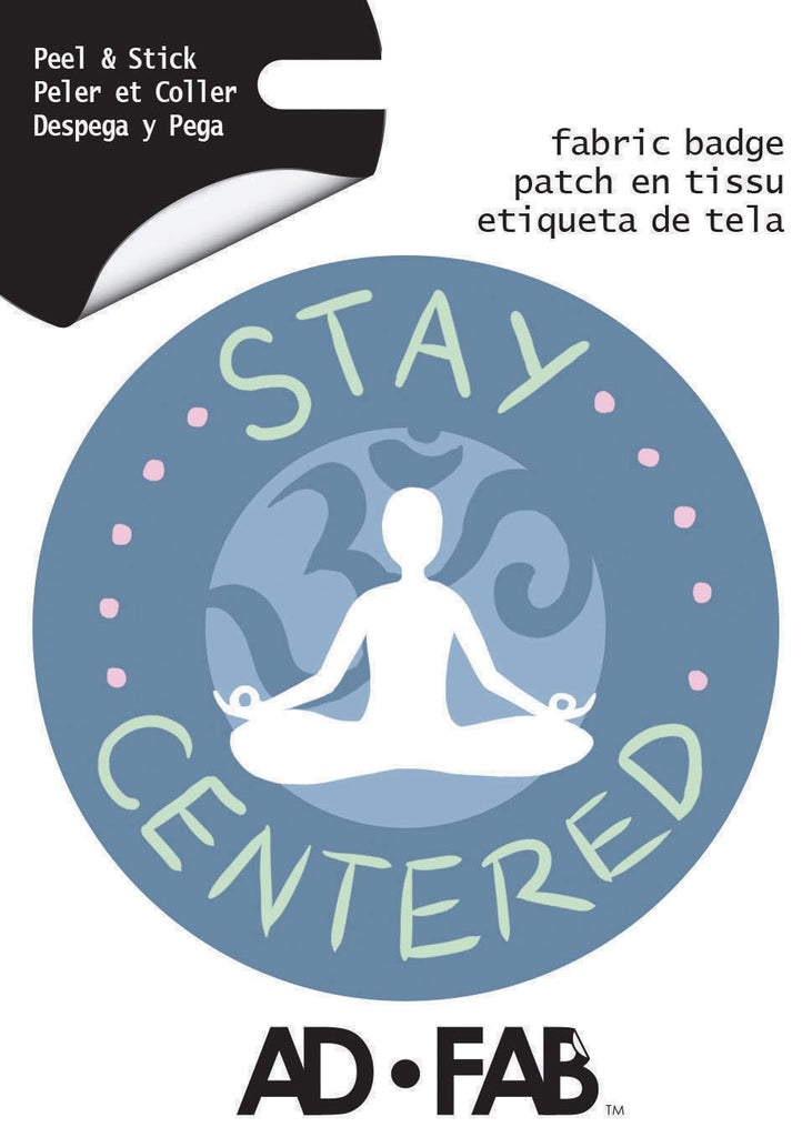 Stay Centered Adhesive Fabric Badge