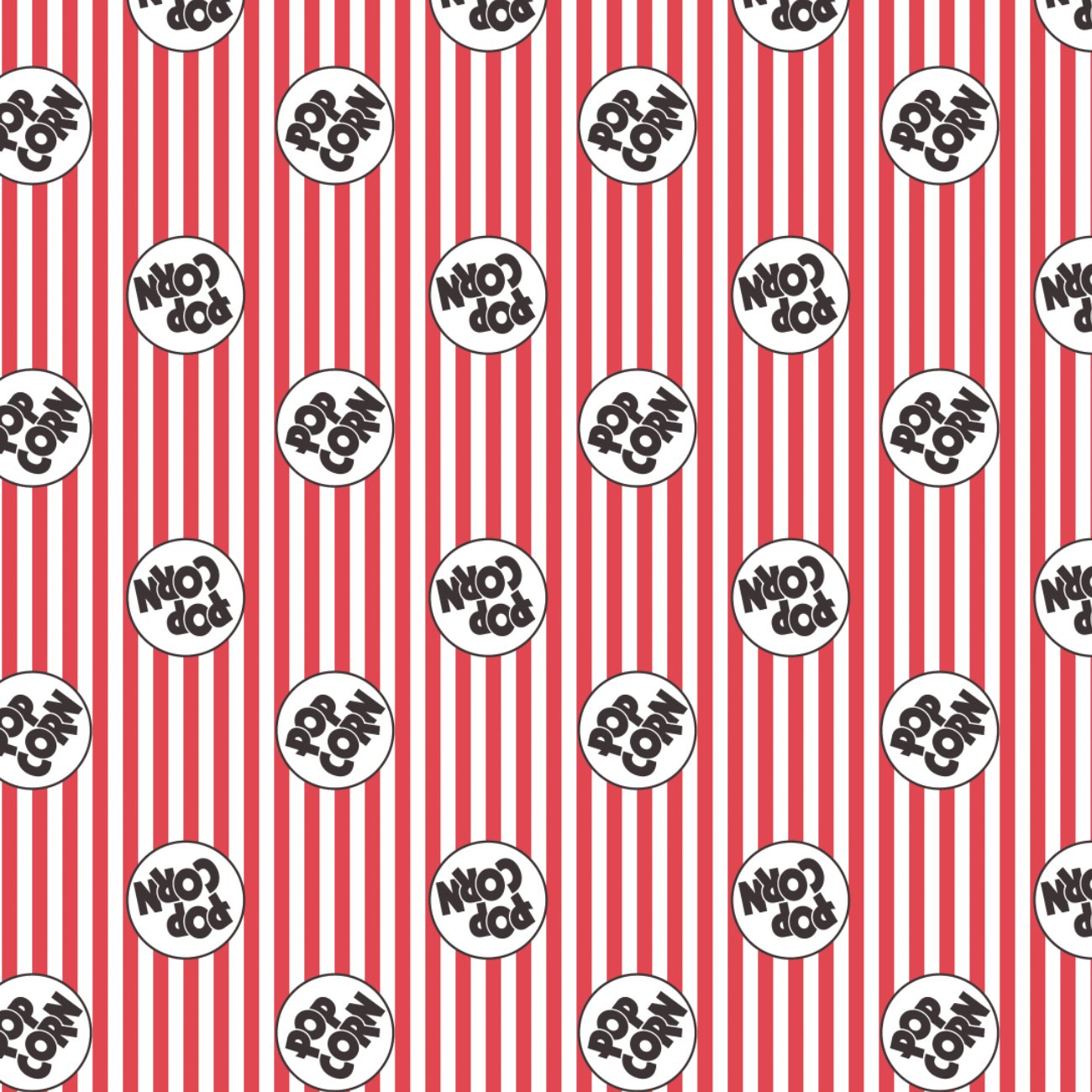Pop by CDS - 2 Yard Cotton Cut - Logo on Stripes - Multi