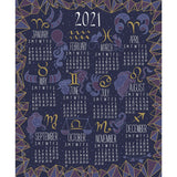 Written in the Stars by CDS & Laura Marshall - Zodiac Calendar 2021 Panel - Metallic - Multi
