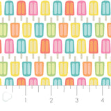 Be The Rainbow by CDS - 2 yard Cotton Cut- Bright Popsicles- White