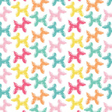 Be The Rainbow by CDS - 2 Yard Cotton Cut - Bright Balloon Animals - White