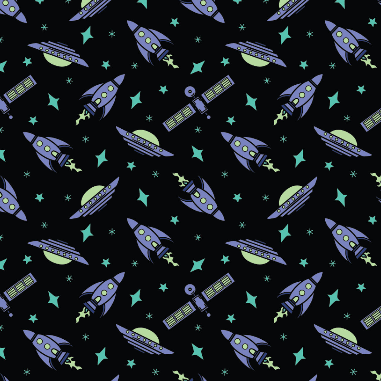 I Want to Believe Collection -2 Yard Cotton Cut - Space Exploration